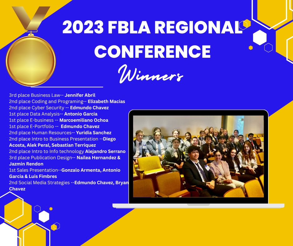2023 FBLA Regional Conference Winners